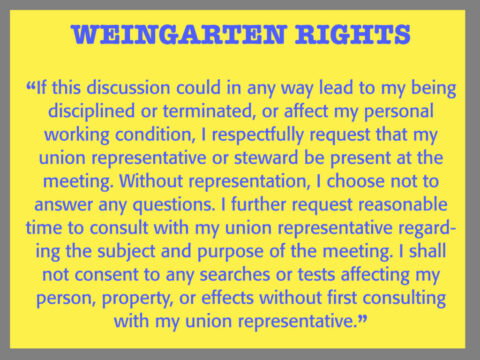 Weingarten Rights | OPEIU LOCAL 459